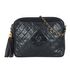 CC Quilted Tassel Camera Bag, &pound;1,300, Handbags, Black, Lambskin Leather, Front view